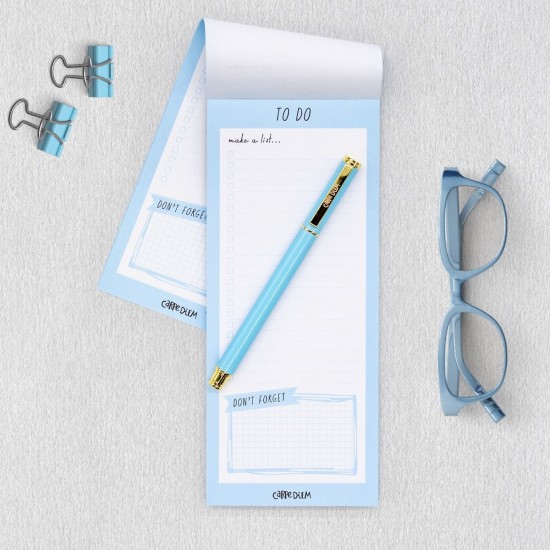 Magnetic To Do List, Pukka Pad 60 pag hartie premium 100gsm, dimensiune 9.1 cm X 21.6 cm, Sky Blue 9176-CD Magnetic To Do List, Pukka Pad 60 pag hartie premium 100gsm, dimensiune 9.1 cm X 21.6 cm, Sky Blue 9176-CD