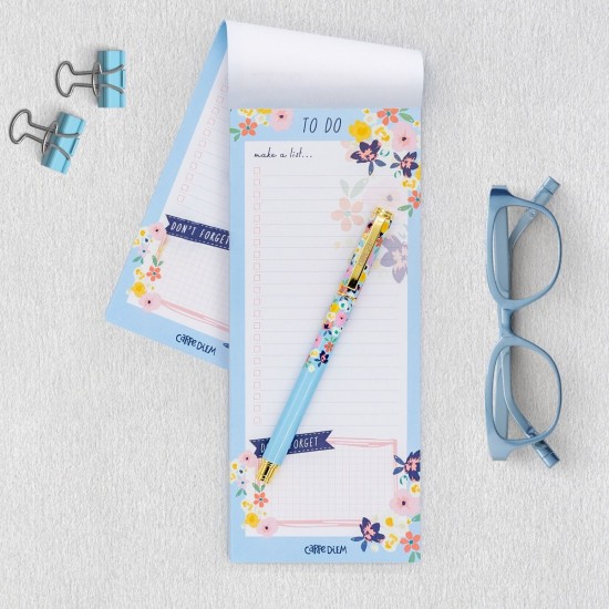 Magnetic To Do List, 60 pag hartie premium 100gsm, dimensiune 9.1 cm X 21.6 cm, Floral 9206-CD Magnetic To Do List, 60 pag hartie premium 100gsm, dimensiune 9.1 cm X 21.6 cm, Floral 9206-CD