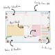 Planner saptamanal, nedatat, 60 file hartie premium 100gsm, dimensiune 29.5 cm X 21 cm Floral 9208-CD