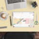Planner saptamanal, nedatat, 60 file hartie premium 100gsm, dimensiune 29.5 cm X 21 cm Floral 9208-CD
