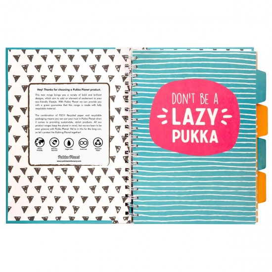 Caiet cu spirala si separatoare, Pukka Pad Project Book Planet "There are Two", 200 pag, dictando, B5 9702(TT)-SPP Caiet cu spirala si separatoare, Pukka Pad Project Book Planet "There are Two", 200 pag, dictando, B5 9702(TT)-SPP