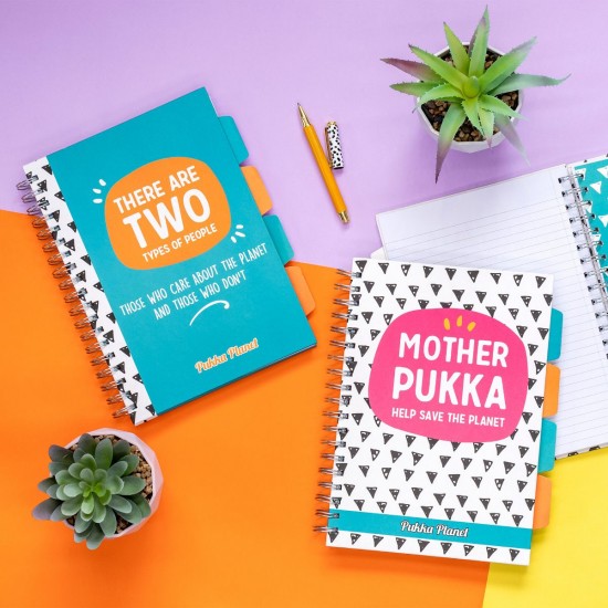 Caiet cu spirala si separatoare, Pukka Pad Project Book Planet "There are Two", 200 pag, dictando, B5 9702(TT)-SPP Caiet cu spirala si separatoare, Pukka Pad Project Book Planet "There are Two", 200 pag, dictando, B5 9702(TT)-SPP