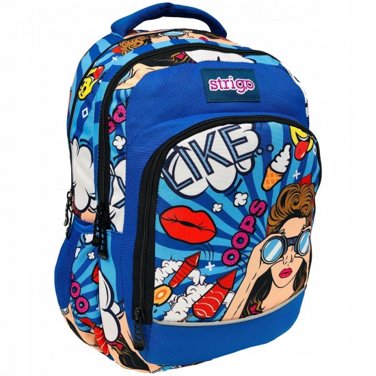 Ghiozdan Strigo Comic Daily, Ergonomic CD3, 31l, 39X25X14cm
