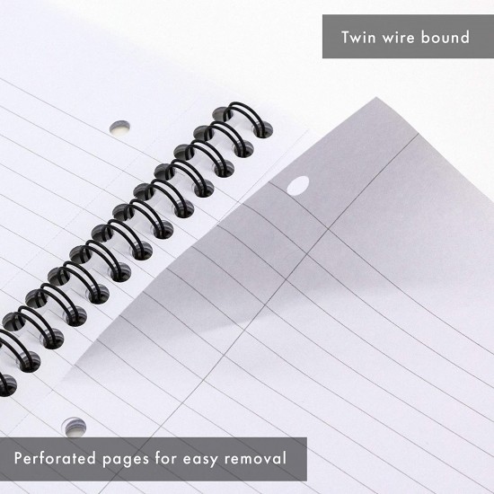Caiet cu spirala dubla Pukka Pad Metalic Editor A4+ 100 pagini, coperti tari EM003 Caiet cu spirala dubla Pukka Pad Metalic Editor A4+ 100 pagini, coperti tari EM003