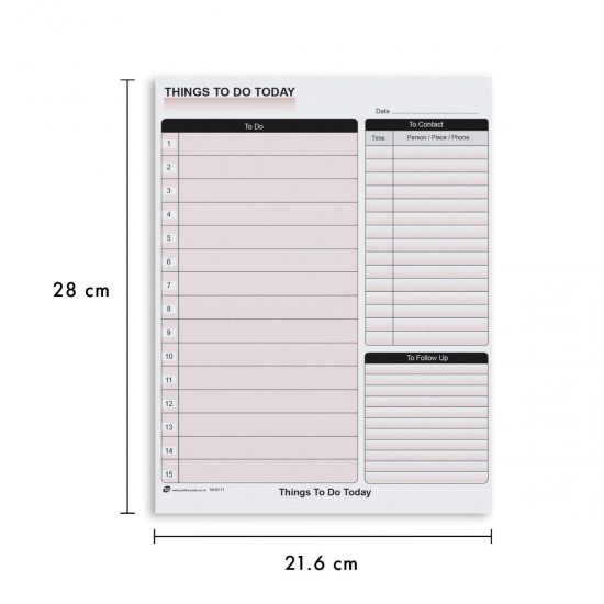 Planificator zilnic, nedatat, 50 pagini, dimensiune 28 cm X 22 cm MU8171