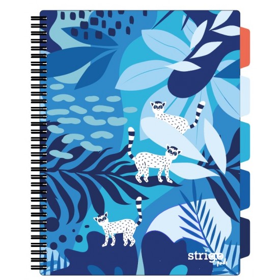 Caiet cu spirala si separatoare, STRIGO PADS Project Book Jungle A4, Matematica, PADS034 Caiet cu spirala si separatoare, STRIGO PADS Project Book Jungle A4, Matematica, PADS034