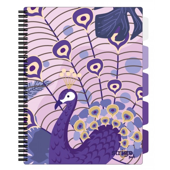 Caiet cu spirala si separatoare, STRIGO PADS Project Book Jungle A4, Matematica, PADS034 Caiet cu spirala si separatoare, STRIGO PADS Project Book Jungle A4, Matematica, PADS034