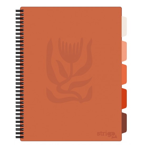 Caiet cu spirala si separatoare, STRIGO PADS Project Book Floral A4, Matematica, PADS042 Caiet cu spirala si separatoare, STRIGO PADS Project Book Floral A4, Matematica, PADS042