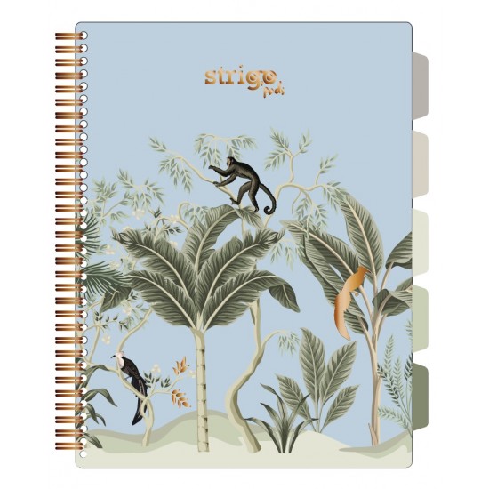 Caiet cu spirala si separatoare, STRIGO PADS Project Book Africa, A4, Matematica, PADS067 Caiet cu spirala si separatoare, STRIGO PADS Project Book Africa, A4, Matematica, PADS067