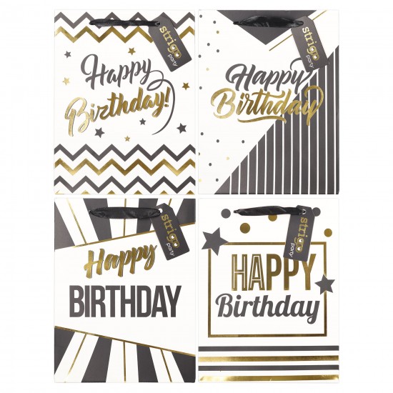 Set 4 pungi hartie 18x23(h)x10cm 210 gsm. PART006 Set 4 pungi hartie 18x23(h)x10cm 210 gsm. PART006
