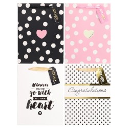 Set 4 pungi hartie 18x23(h)x10cm 210 gsm. PART027 Set 4 pungi hartie 18x23(h)x10cm 210 gsm. PART027