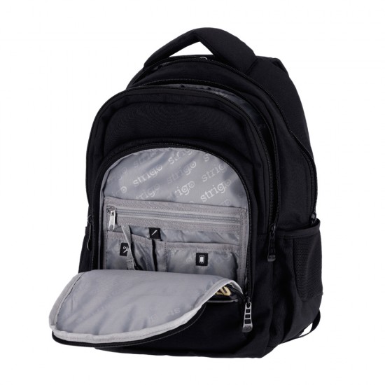 Ghiozdan Strigo Misty+ Black Wild PL002, 24L, 39X27X18cm