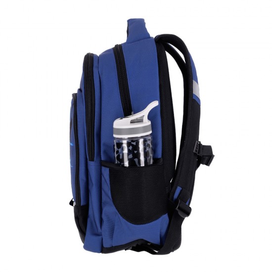Ghiozdan Strigo Misty+ Navy Blue Skate PL003, 24L, 39X27X18cm