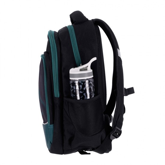 Ghiozdan Strigo Misty+ Black Dinosaur PL004, 24L, 39X27X18cm