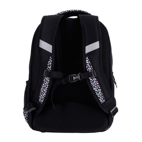 Ghiozdan Strigo Misty+ Black Pastel PL007, 24L, 39X27X18cm