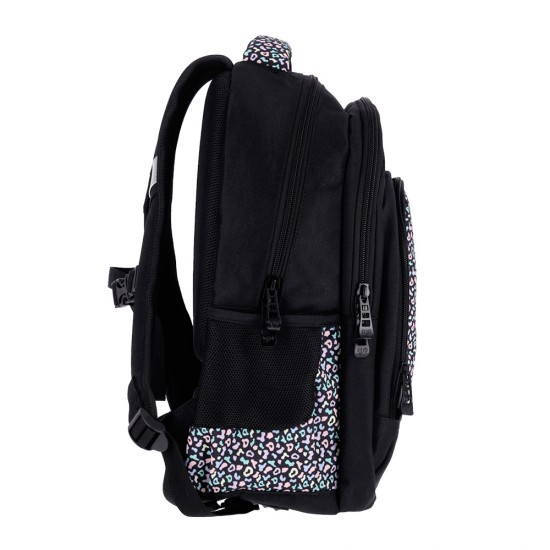 Ghiozdan Strigo Misty+ Black Pastel PL007, 24L, 39X27X18cm