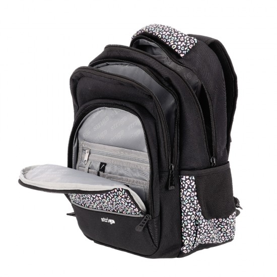 Ghiozdan Strigo Misty+ Black Pastel PL007, 24L, 39X27X18cm