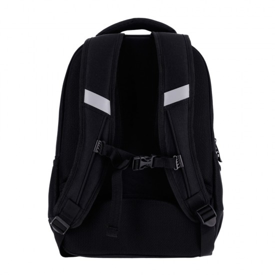 Ghiozdan Strigo Misty+ Black Honeycomb PL008, 24L, 39X27X18cm