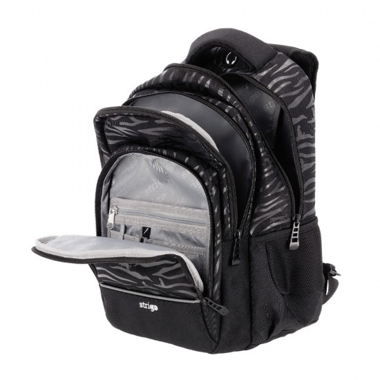 Ghiozdan Strigo Misty+ Black Tiger PL010, 24L, 39X27X18cm
