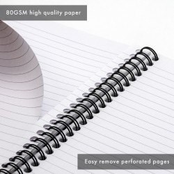 Caiet cu spirala Pukka Pad Jotta Recycled, A5 dictando, 110 pagini RCA5/110-3 Caiet cu spirala Pukka Pad Jotta Recycled, A5 dictando, 110 pagini RCA5/110-3