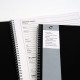 Agenda Pukka Pad A4 dictando, 160 pag, hartie 90 g, harta, suport business carduri, separator plic, coperti PP SBMETA4160