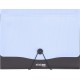 Mapa Strigo PP, A4, 13 compartimente, inchidere cu elastic, clips metalic, albastru SF049