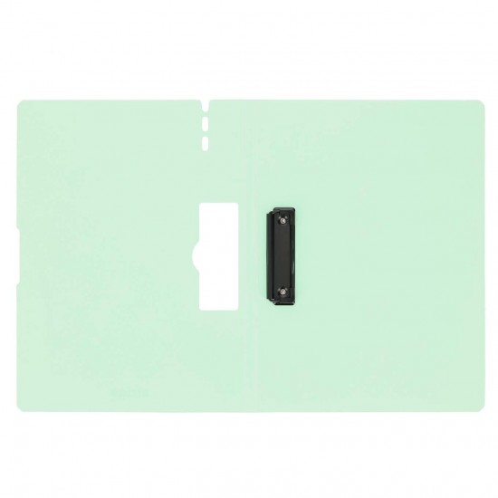 Clipboard Strigo vertical A4 cu clip metalic lateral, suport stilou, menta SF057