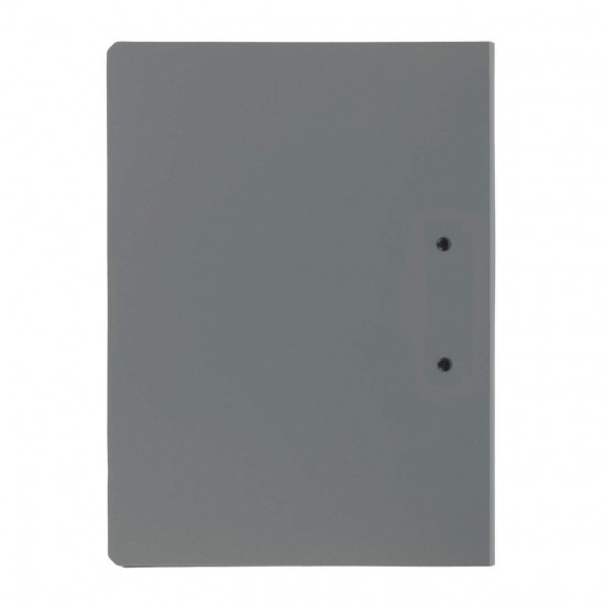 Clipboard Strigo vertical A4 cu clip metalic lateral, suport stilou, gri SF059
