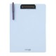 Clipboard Strigo vertical A4, suport stilou, albastru deschis SF061