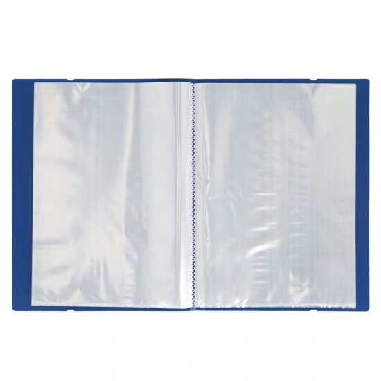 Mapa Strigo, PP, A4, cu elastic, 20 folii protectie albastru inchis SF087 Mapa Strigo, PP, A4, cu elastic, 20 folii protectie albastru inchis SF087