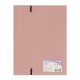 Mapa Strigo, PP, A4, cu elastic, 20 folii protectie roz deschis SF088
