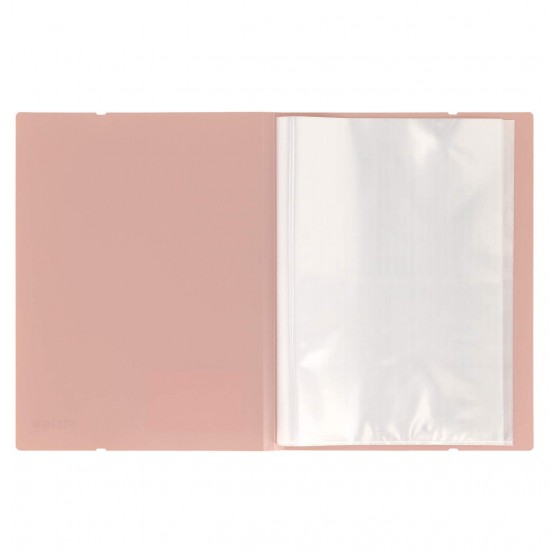 Mapa Strigo, PP, A4, cu elastic, 20 folii protectie roz deschis SF088
