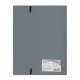 Mapa Strigo, PP, A4, cu elastic, 20 folii protectie, gri SF090