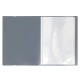 Mapa Strigo, PP, A4, cu elastic, 20 folii protectie, gri SF090