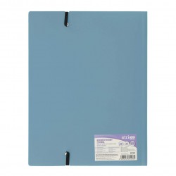 Mapa Strigo, PP, A4, cu elastic, 30 folii protectie, gri-albastru SF091 Mapa Strigo, PP, A4, cu elastic, 30 folii protectie, gri-albastru SF091