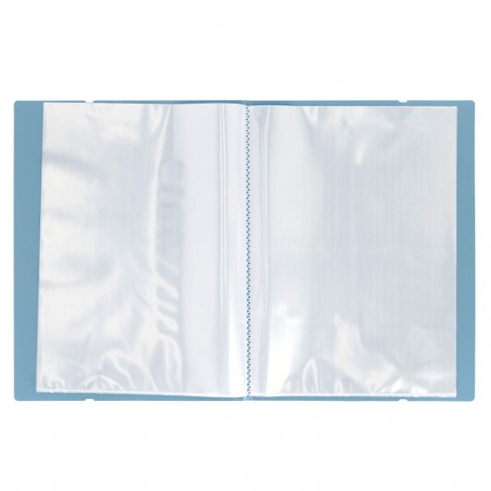 Mapa Strigo, PP, A4, cu elastic, 30 folii protectie, gri-albastru SF091 Mapa Strigo, PP, A4, cu elastic, 30 folii protectie, gri-albastru SF091