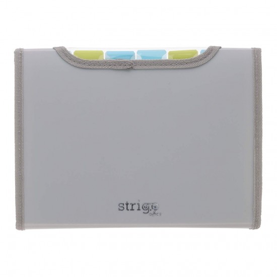 Mapa Strigo Plastic Extensibil A5, 6 Compartimente, gri SF099
