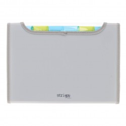 Mapa Strigo Plastic Extensibil A4, 6 Compartimente, gri SF101