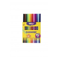 Carioci colorate Strigo 12 culori lavabile SSC007