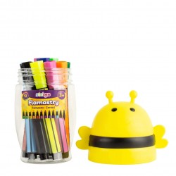 Carioci lavabile Jumbo 12 culori, Strigo, cutie Albinuta SSC292