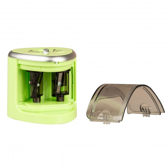 Ascutitoare Strigo electrica, doua dimensiuni, verde deschis SSC347