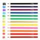 Creioane colorate Strigo Jumbo, triunghiulare, cu ascutitoare, 12 culori SSC353
