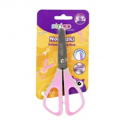 Foarfeca scolara Strigo, varf rotunjit, otel inoxidabil, grip cauciucat, bleumarin/roz,  SSC368/369 D12 Foarfeca scolara Strigo, varf rotunjit, otel inoxidabil, grip cauciucat, bleumarin/roz,  SSC368/369 D12