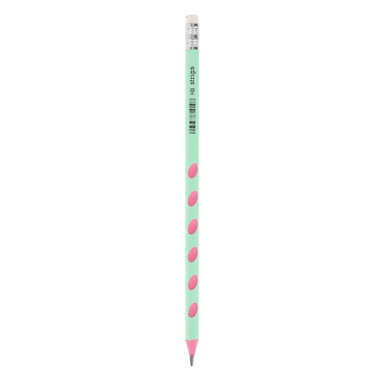 Creioane Strigo plastic, cu guma de sters si grip, HB, SSC384
