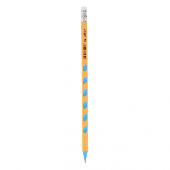 Creioane Strigo plastic, cu guma de sters si grip, HB, SSC384