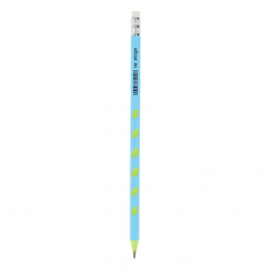 Creioane Strigo plastic, cu guma de sters si grip, HB, SSC384