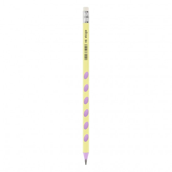 Creioane Strigo plastic, cu guma de sters si grip, HB, SSC384