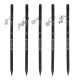 Creion Strigo HB Charms, lemn negru, mix 33 de modele pandantive SSC385