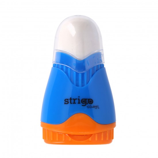 Ascutitoare Strigo, 2 orificii, cu guma de sters si cu capac SSC388