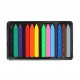Creioane colorate Strigo triunghiulare, plastic, 12 culori SSC399